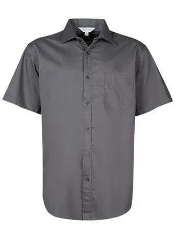 Aussie Pacific Men's Mosman Short Sleeve Shirt 1903S Corporate Wear Aussie Pacific Slate XXS